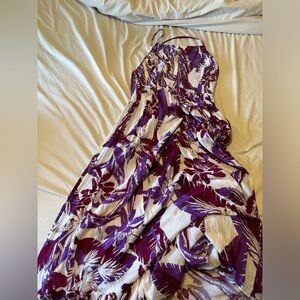 Free people - purple and white maxi dress
